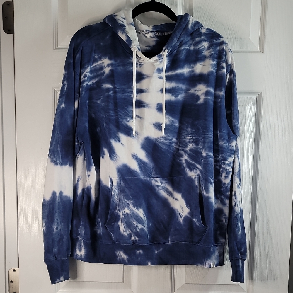 Blue Tie-Dye Hoodie